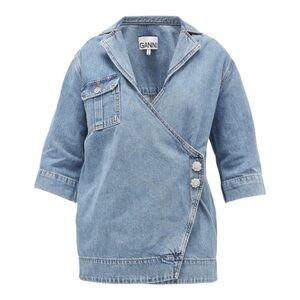Ganni Denim Blazer/Jacket - L/XL